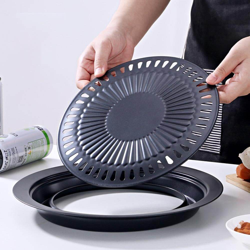 Korean Portable Non-stick BBQ Grill Pan - UTILITY5STORE