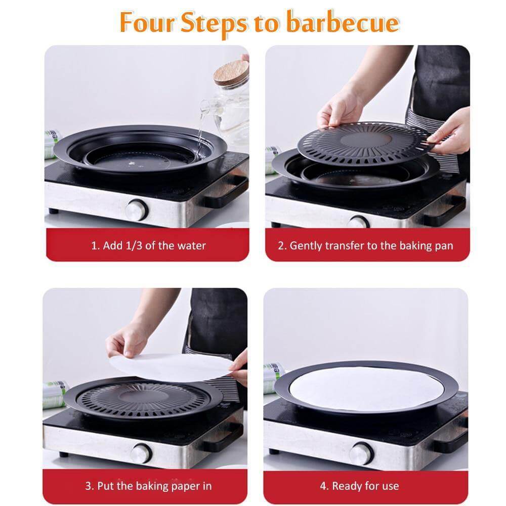 Korean Portable Non-stick BBQ Grill Pan - UTILITY5STORE
