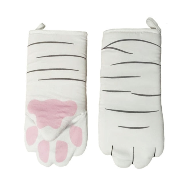 Cute Cat Paws Oven Mitts