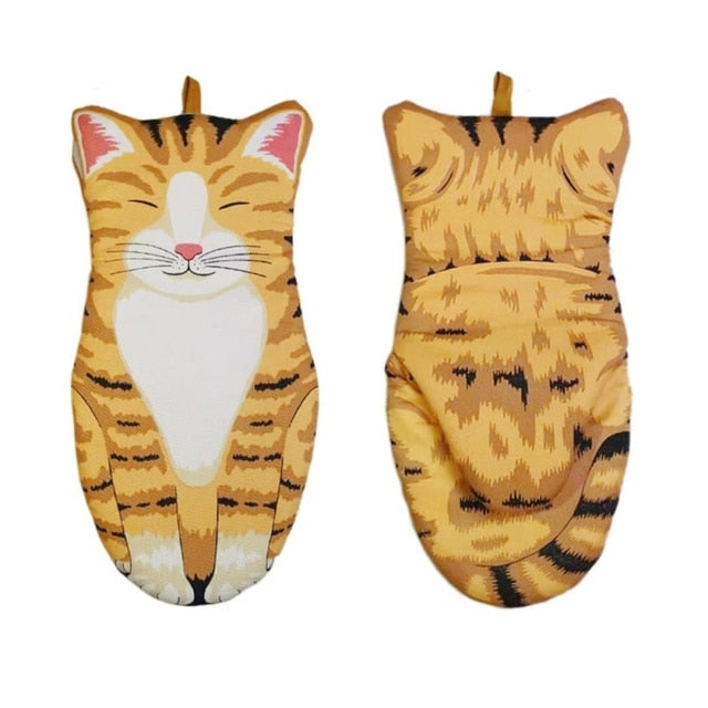 Cute Cat Paws Oven Mitts
