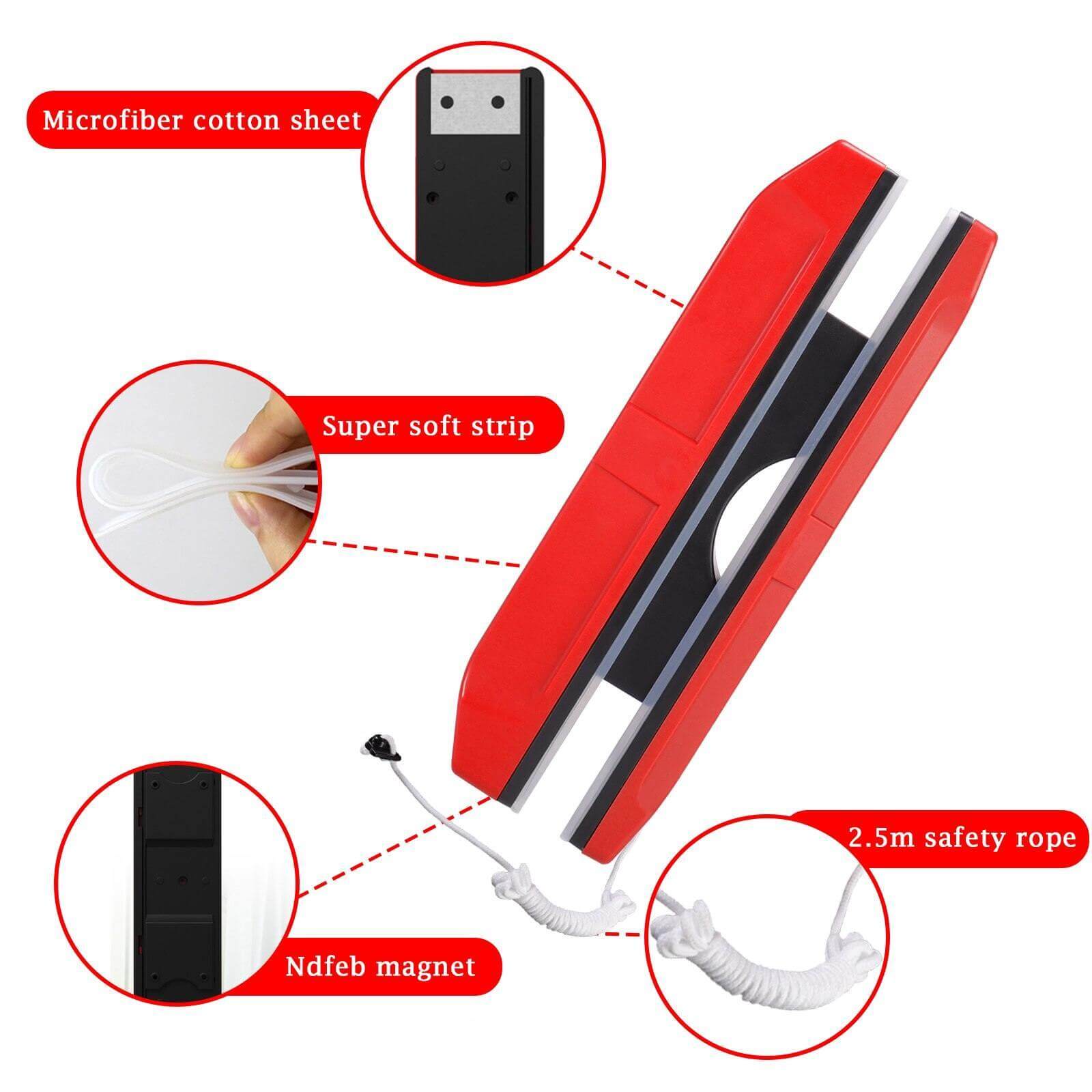 Household Double Side Magnetic Window Brush
