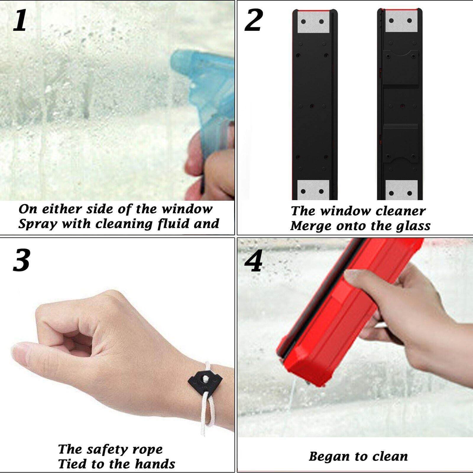 Household Double Side Magnetic Window Brush