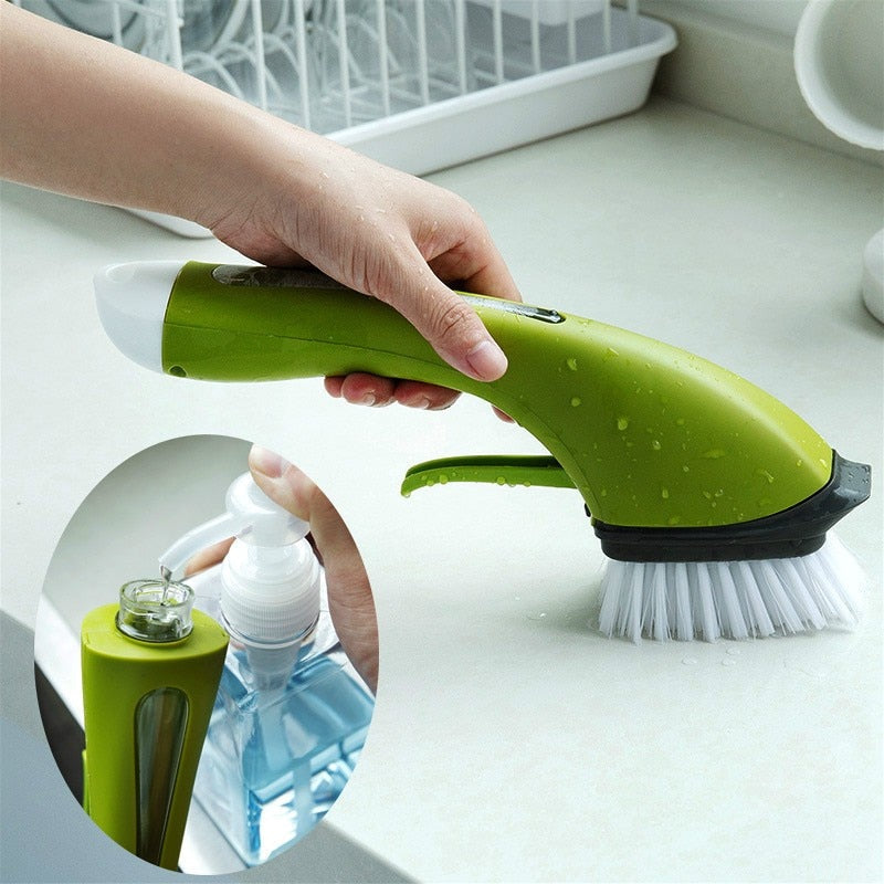 Multi-function Liquid Dispenser Cleaning Brush