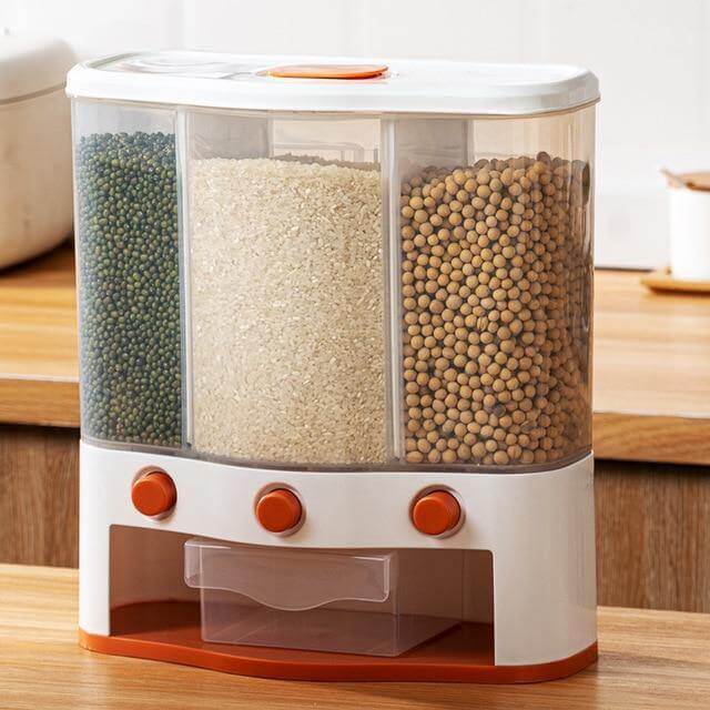 Wall-Mounted Automatic Kitchen Grain Rice Storage Tank