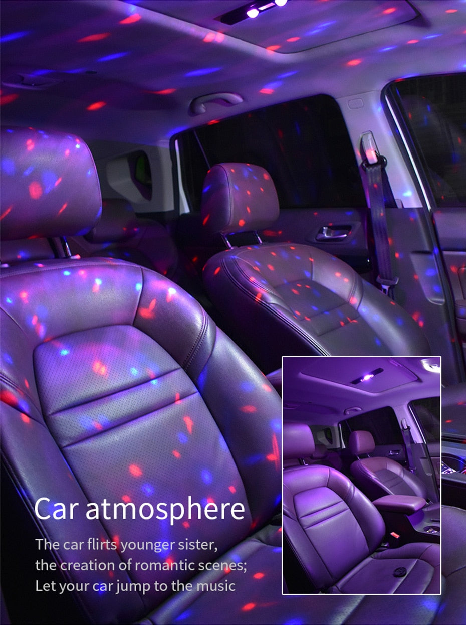 Multi-Color USB Car Atmosphere RC Light