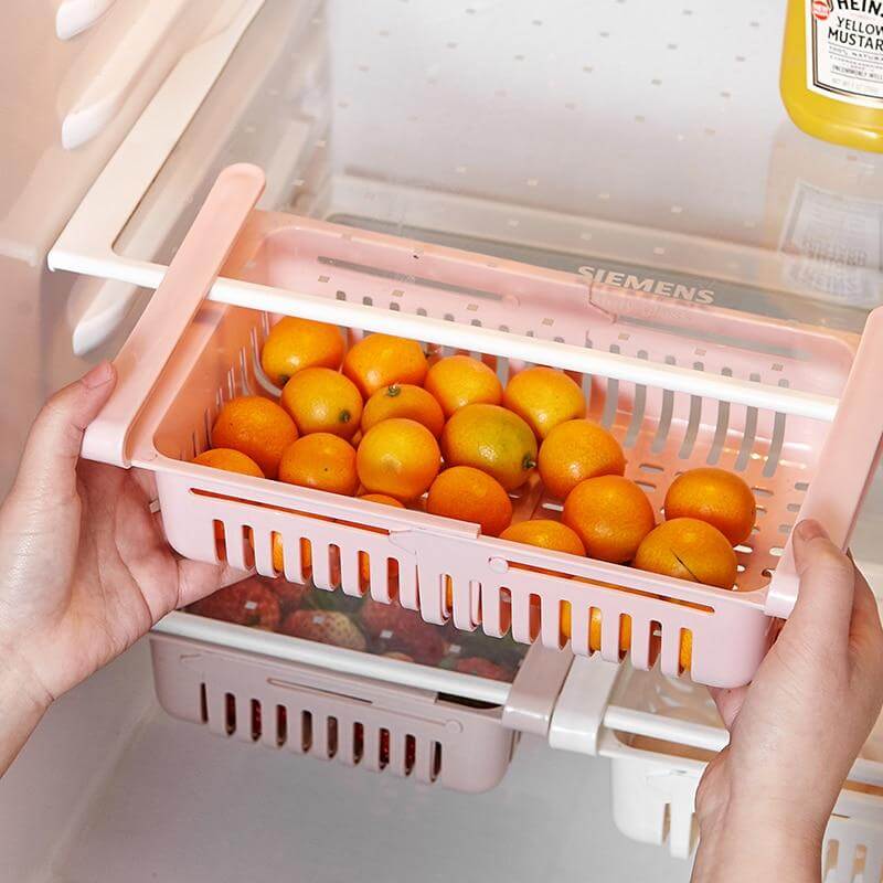 Adjustable Fridge Storage Drawer