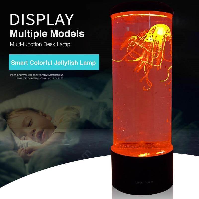 LED Remote Control Fantasy Jellyfish Tank Mood Lamp