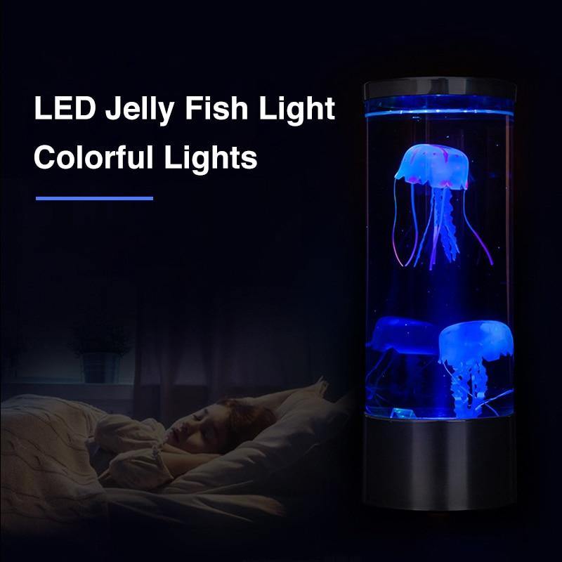 LED Remote Control Fantasy Jellyfish Tank Mood Lamp