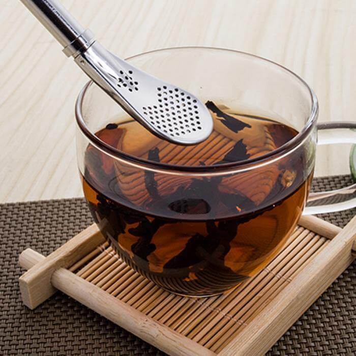 Stainless Steel Tea Straw Spoons