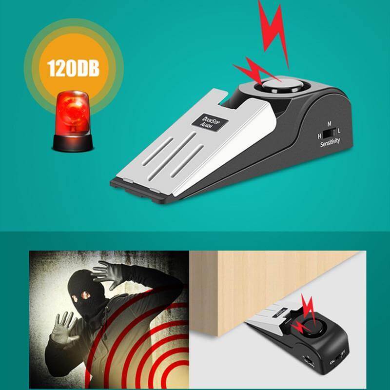 Portable Wireless Alarm Door Stopper