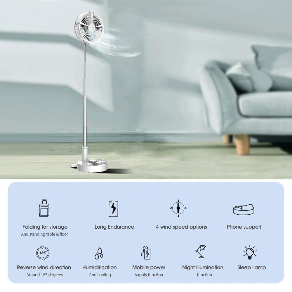 Portable Remote Control Air Conditioner Humidifier with Light