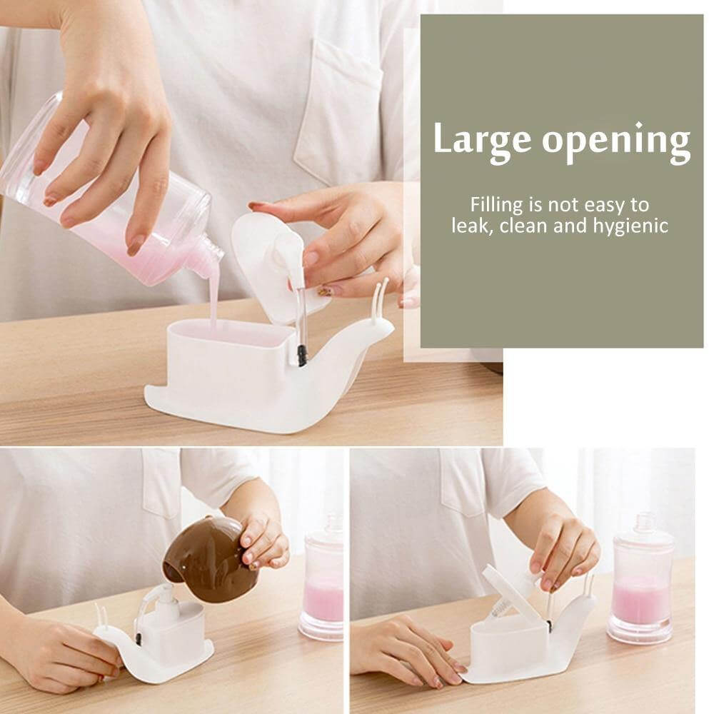 Portable Snail Shaped Liquid Soap Dispenser