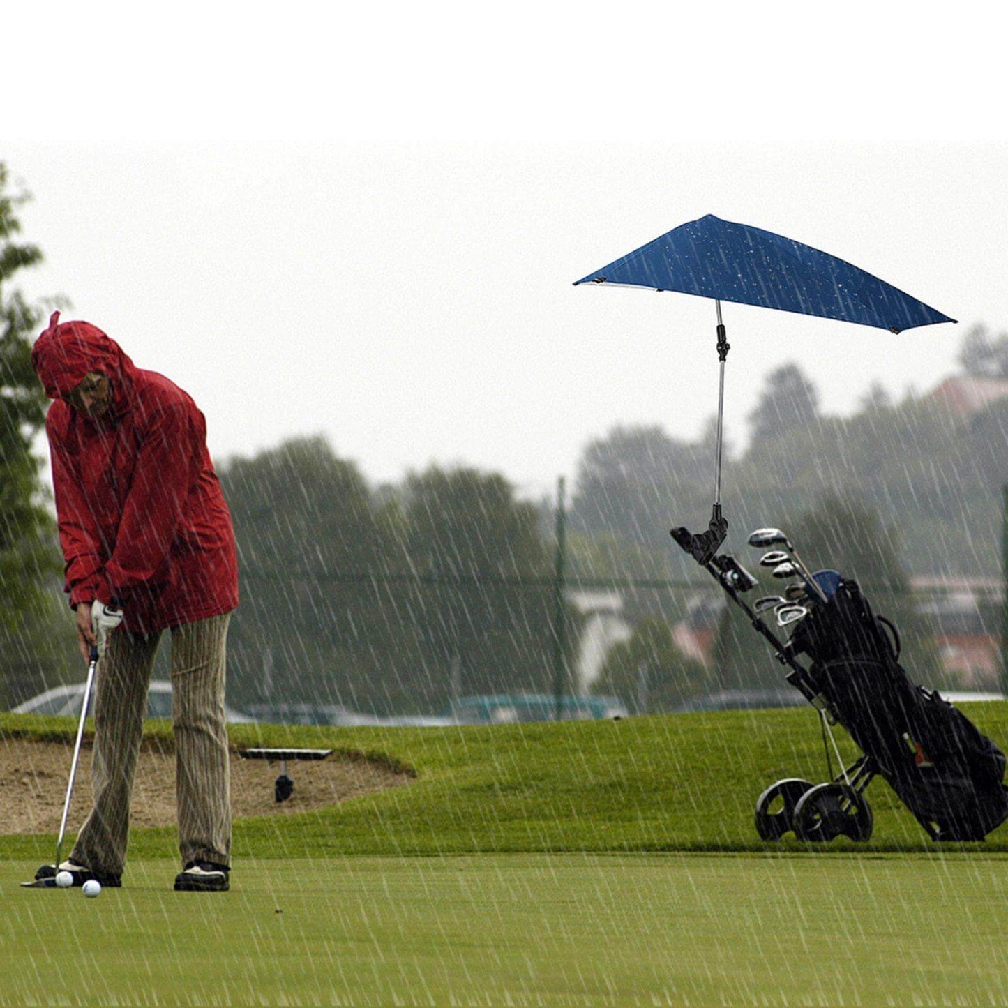 Portable Folding Umbrella with Universal Clamp