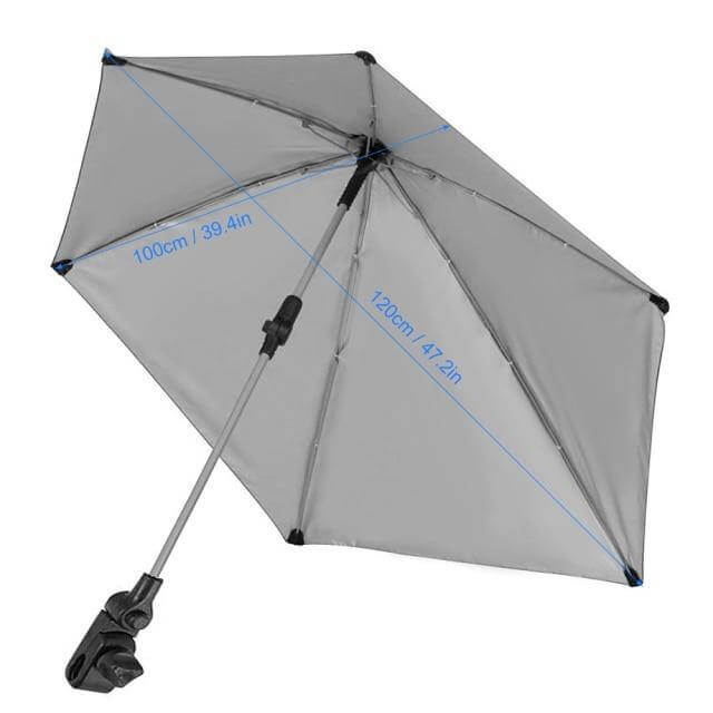 Portable Folding Umbrella with Universal Clamp