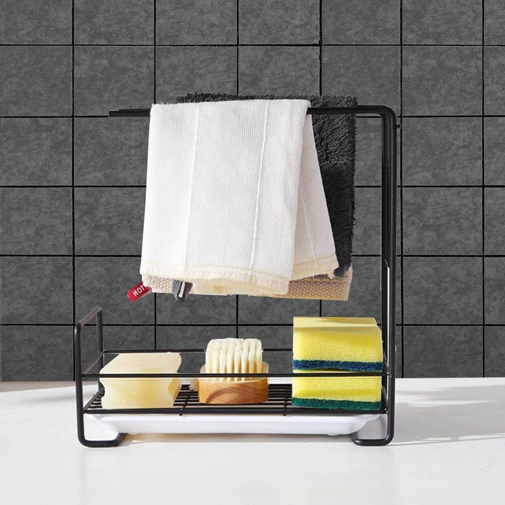 Iron Space Saving Kitchen Sink Drying Rack