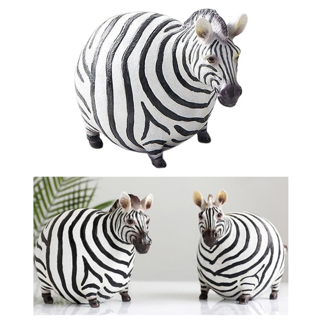 Modern Cute Zebra Resin Figurines - UTILITY5STORE
