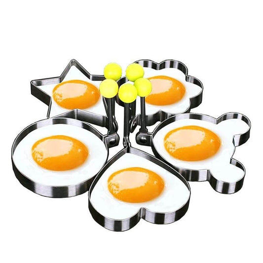 5pcs/set Stainless steel Fried Egg Mold Pancake Rings