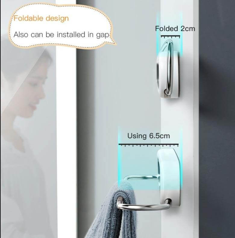 Stainless Steel Wall-Mounted Foldable Towel Hanger