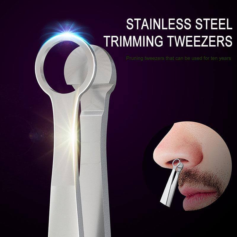 Nose Hair Round Tip Trimming Tweezers