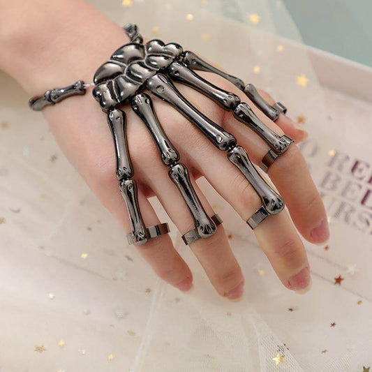 Skeleton Punk Halloween Finger Bracelet