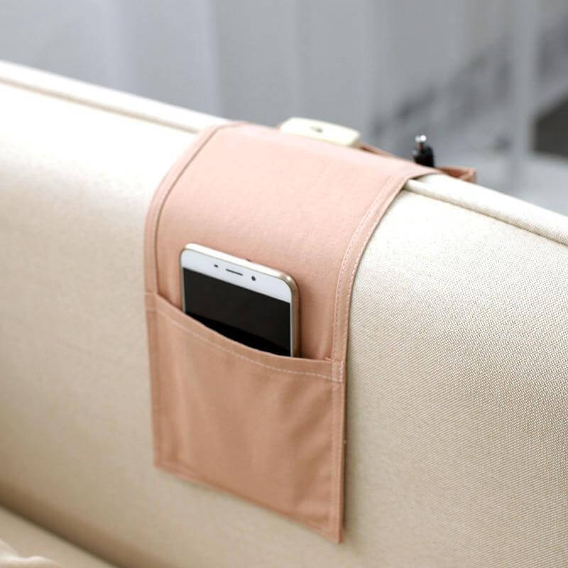 Cotton Linen Bedside Storage Bag