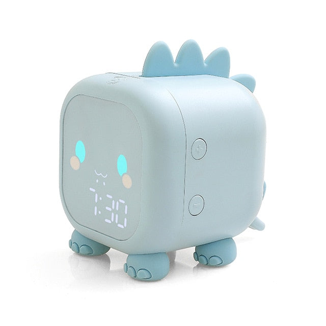 Cute Dinosaur Kids Alarm Clock Night Light