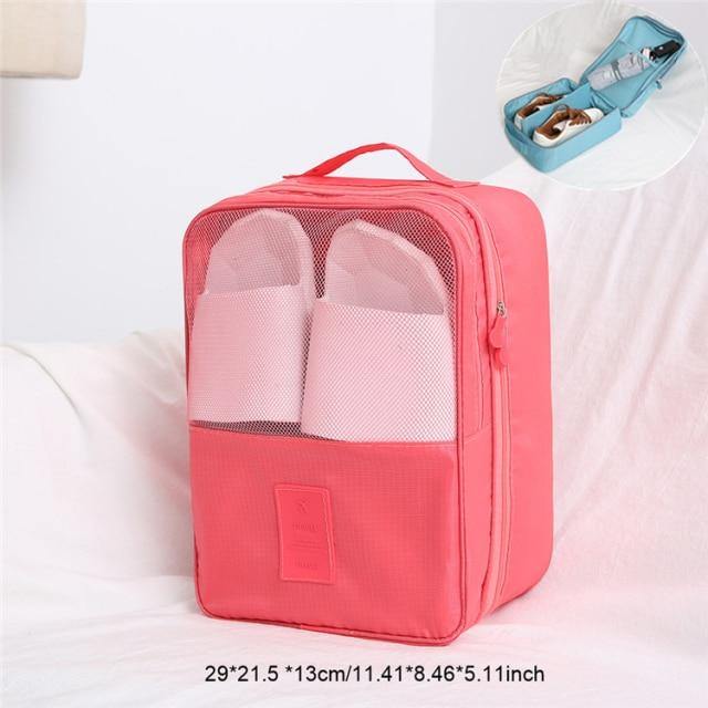 Portable Travel Shoe Clothes Storage Organizer Bag