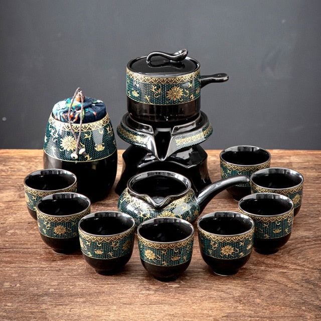 Vintage Chinese Style Unique Ceramic Tea Set