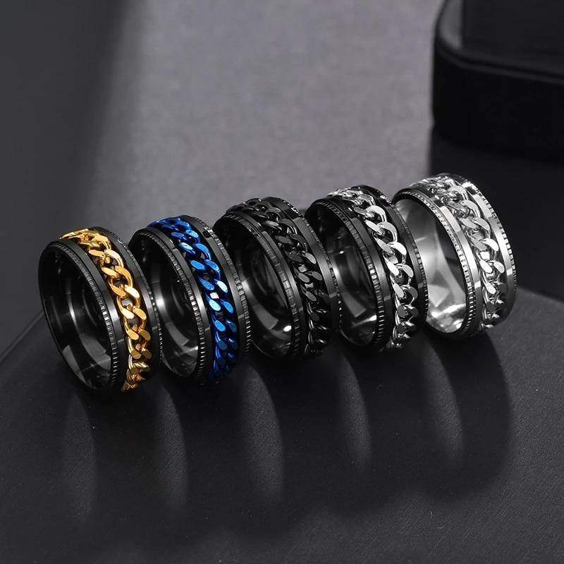 Cool Stainless Steel Rotating Ring