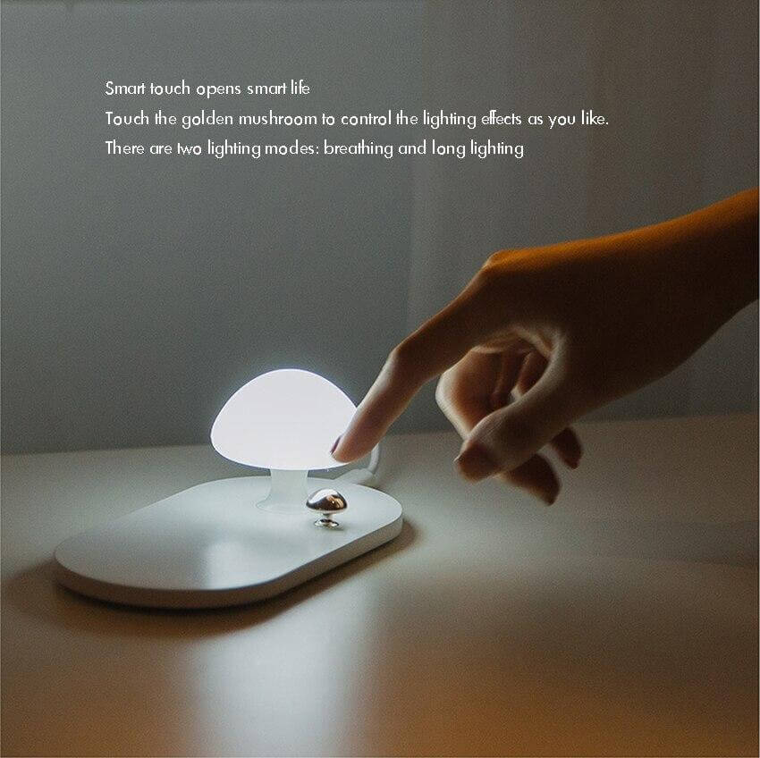 Mushroom USB Wireless Charging Night Light