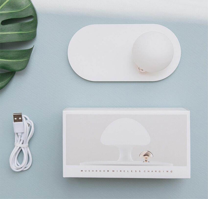 Mushroom USB Wireless Charging Night Light