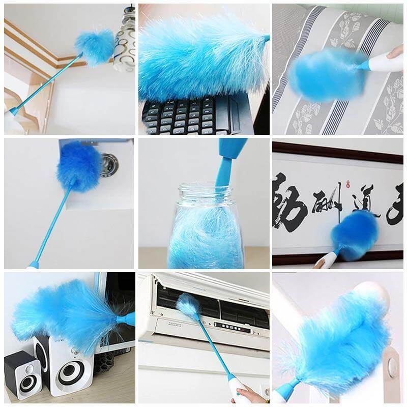 Adjustable 360 Electric Rotating Cleaning Dust Brush