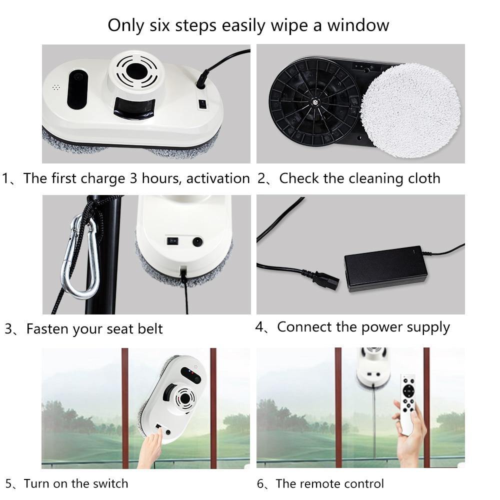 Remote Control Vacuum Window Cleaner Robot