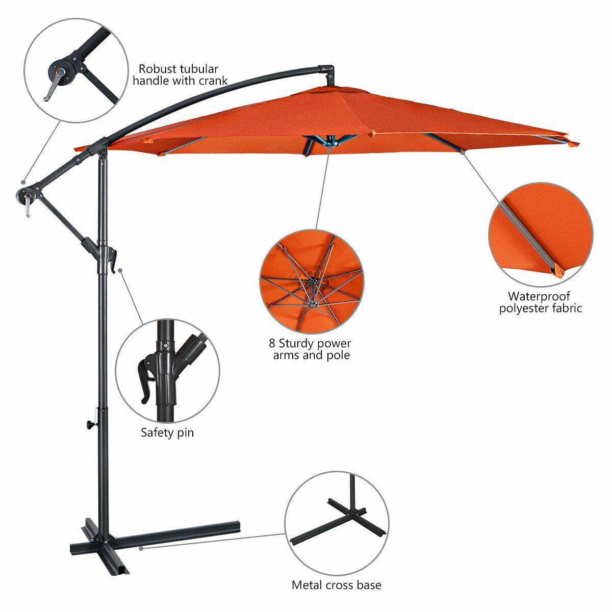 Giant Anti-UV Outdoor Hanging Umbrella