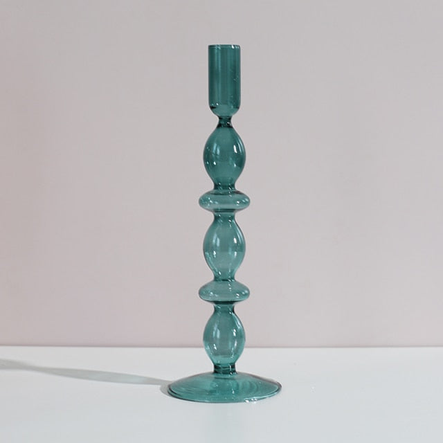 Nordic Stylish Bubble Glass Candle Holder