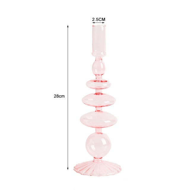 Nordic Stylish Bubble Glass Candle Holder