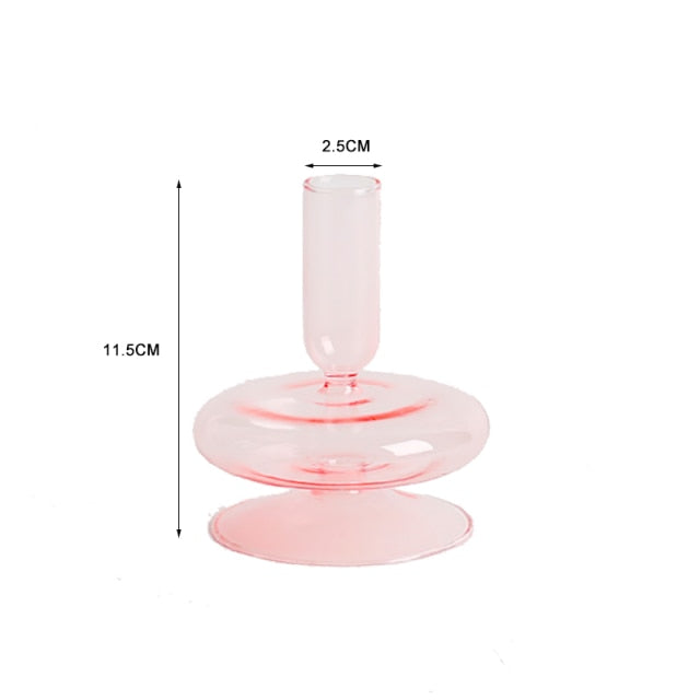 Nordic Stylish Bubble Glass Candle Holder