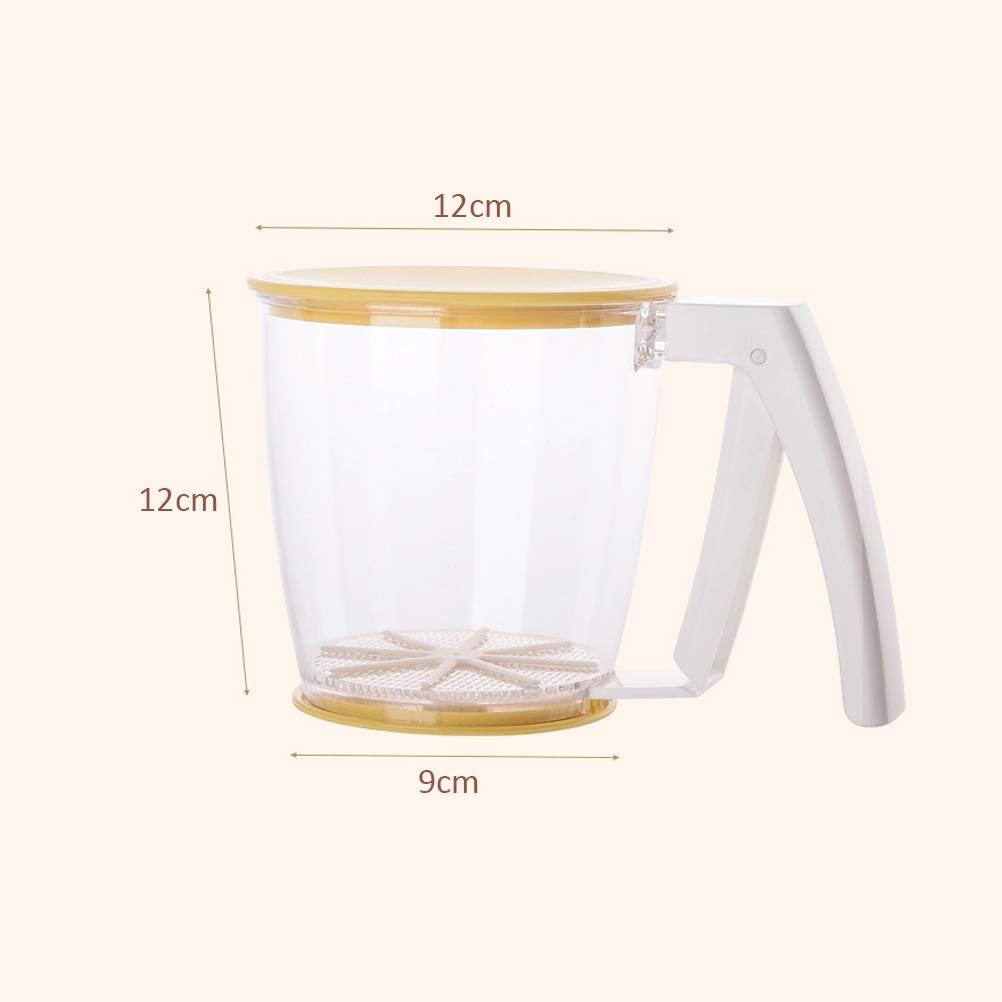 Hand-Pressed Flour Sifter Filter Strainer Gadget