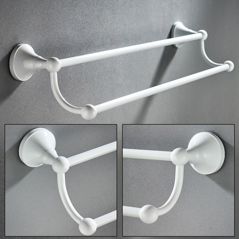 Wall-Mounted Bathroom Accessories Holder Set