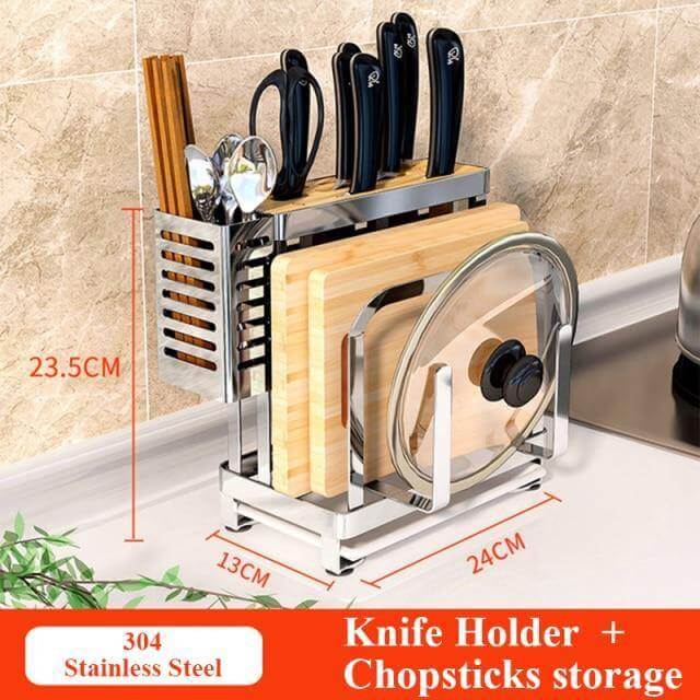 Stainless Steel Kitchen Utensils Organizer Drying Rack