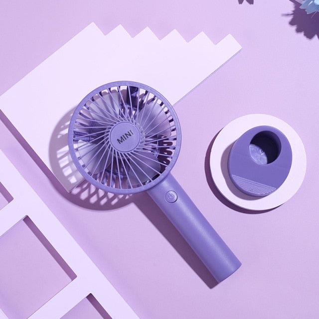 Phone Holder Mini Handheld Fan