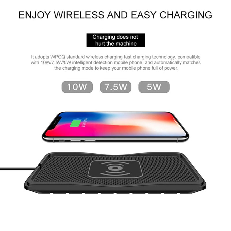 Wireless Non-Slip Car Fast Phone Charger Pad - UTILITY5STORE