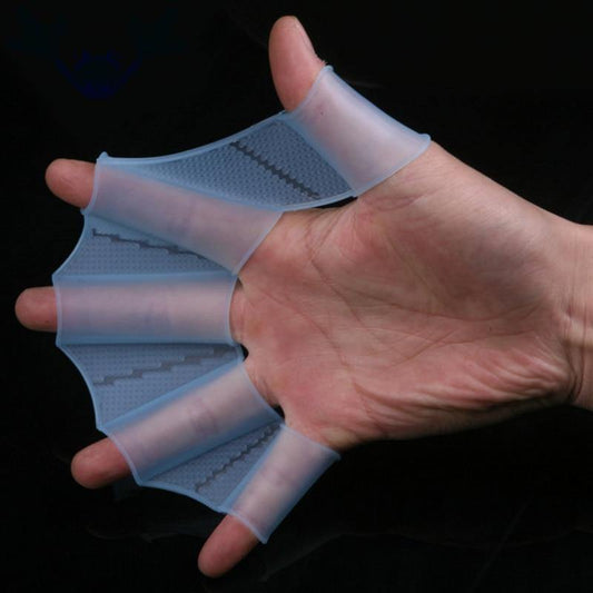 Silicone Webbed Swimming Gloves