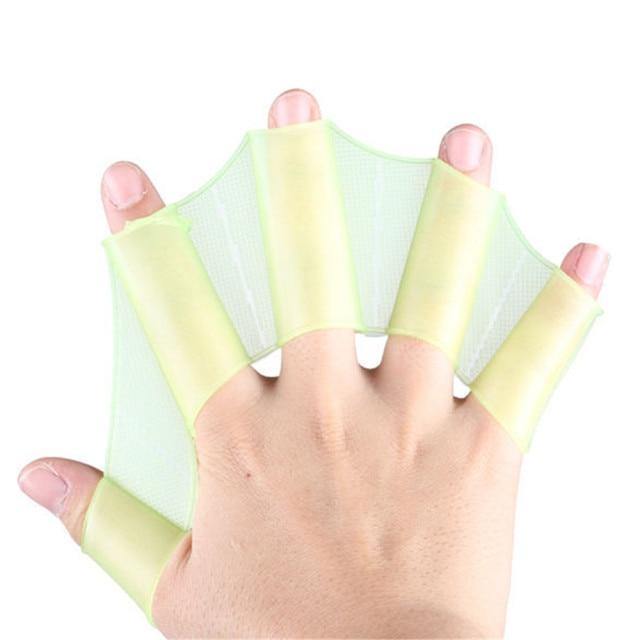 Silicone Webbed Swimming Gloves