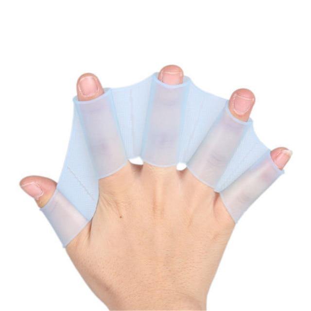 Silicone Webbed Swimming Gloves