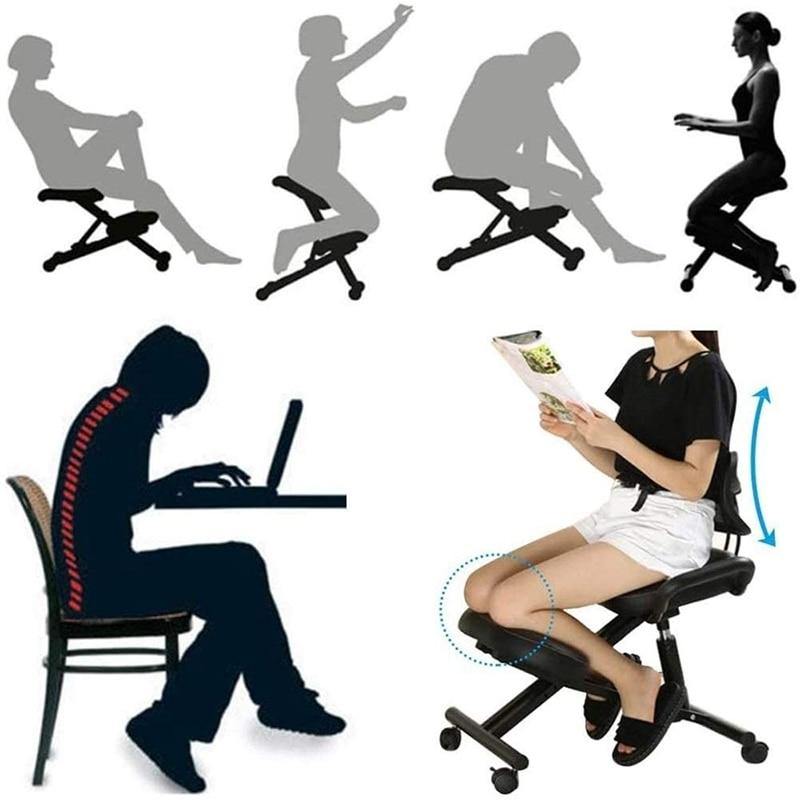 Ergonomic Height Adjustable Knee Support Chair