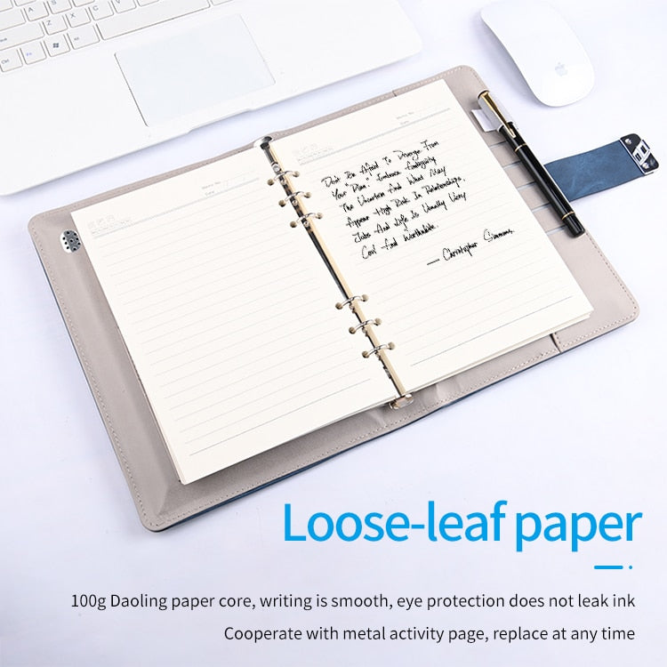 Smart Wireless Charging Business Notebook