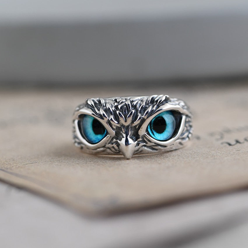 Vintage Punk Owl Ring