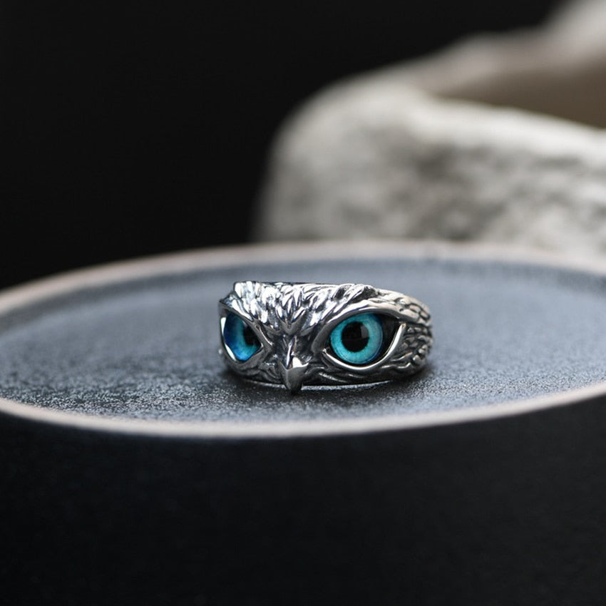 Vintage Punk Owl Ring