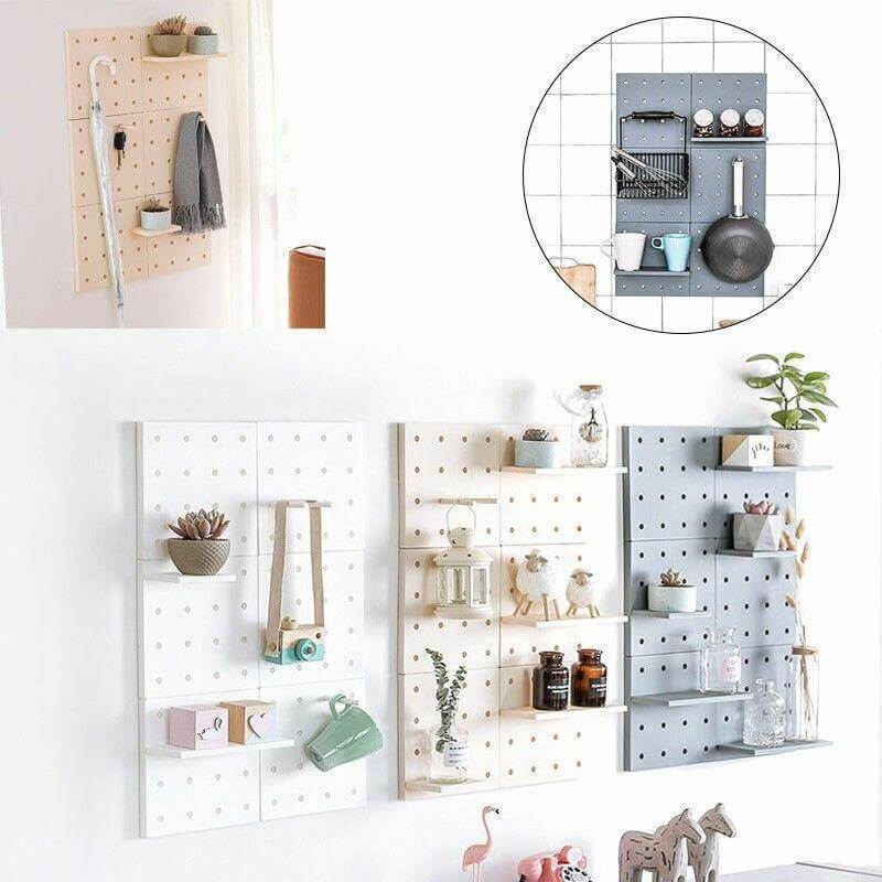 DIY Wall-Mounted Hanging Board Shelf